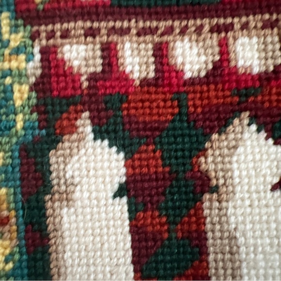 EHRMAN FAIZABAD Needlepoint Completed Finished Tapestry By Annabel Nelliet - Picture 6 of 16